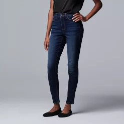 Petite Simply Vera Vera Wang High-Waisted Skinny Jeans