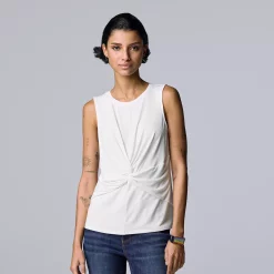 Women's Simply Vera Vera Wang Twist-Front Tank