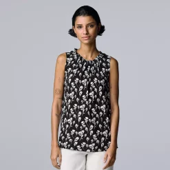 Women's Simply Vera Vera Wang Shirred Tank