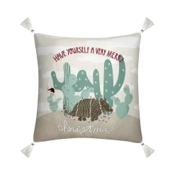 St. Nicholas Square® Festive Armadillo Throw Pillow