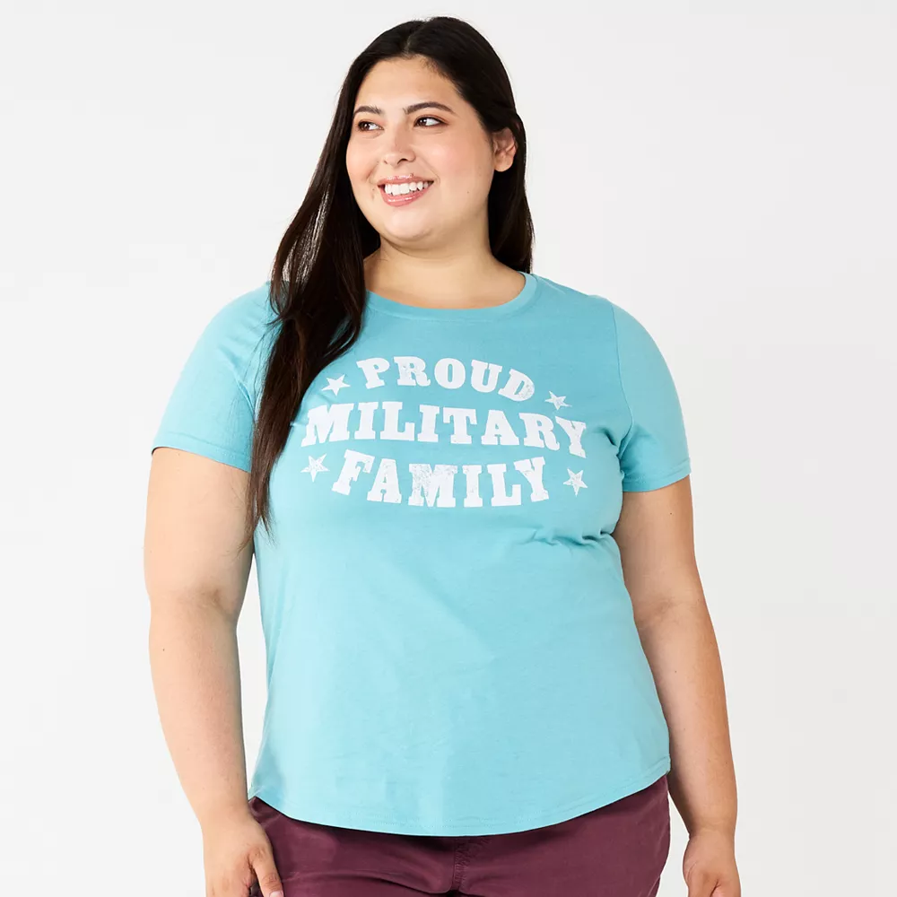 Plus Size Sonoma Community™ Proud Military Family Veterans Tee