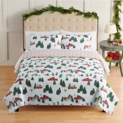 St. Nicholas Square® Holiday Trucks Printed Quilt Set with Shams