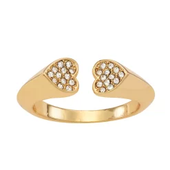 Simply Vera Vera Wang Gold-Tone Heart Ring